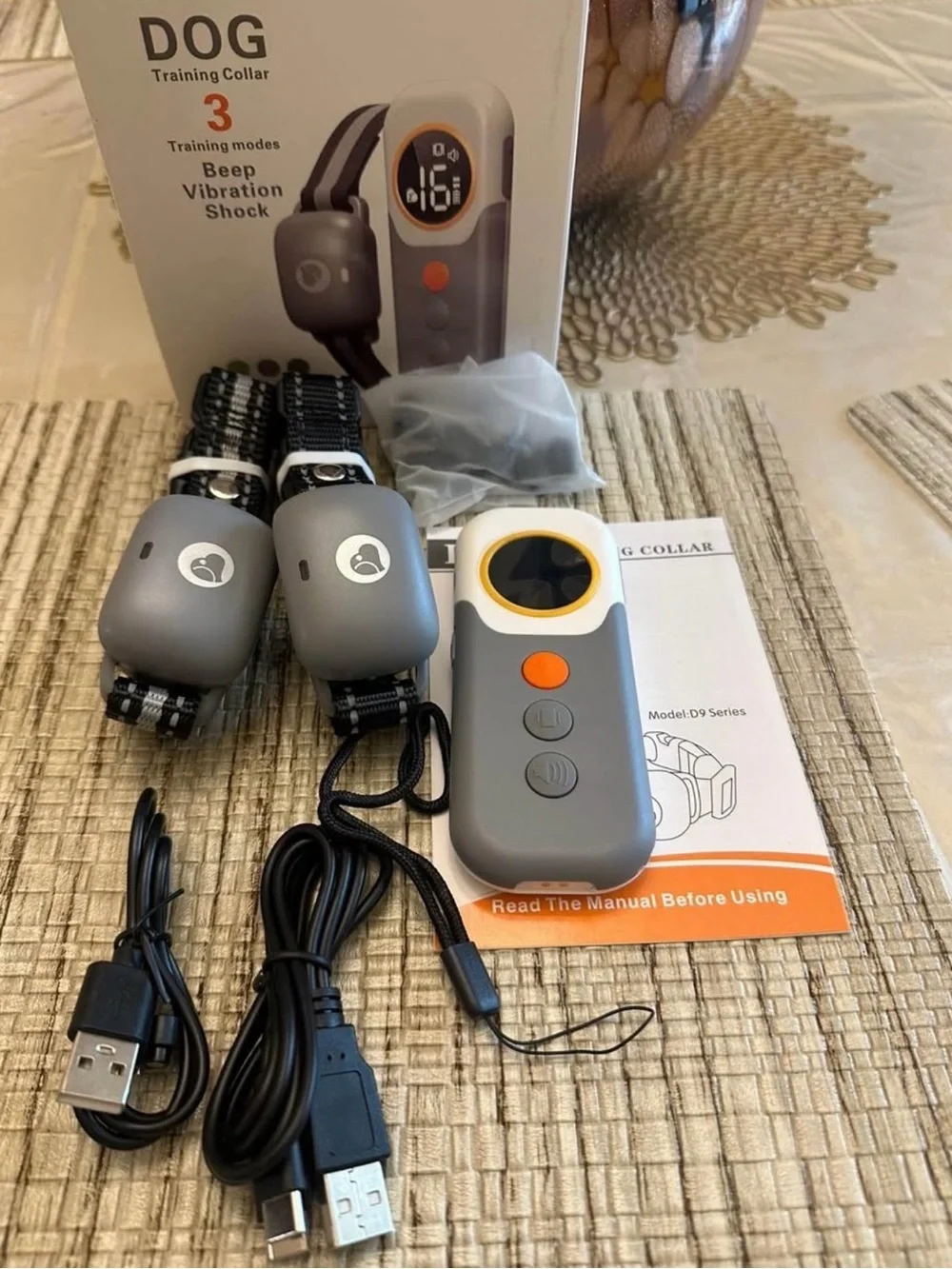 Training Dog Shock Collar for 2 Dogs Rechargeable